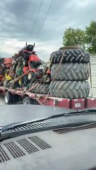 Truck Loaded With Entire Junkyard Worth of Scrap
