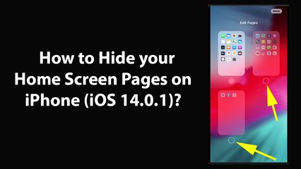 How to Hide your Home Screen Pages on iPhone (iOS 14.0.1)?