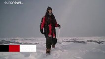 ویدئو؛ «اعتصاب جوانان برای تغییرات اقلیمی» در اقیانوس منجمد شمالی