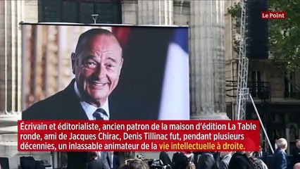 L'écrivain et éditeur Denis Tillinac est mort