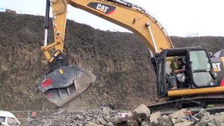 VTN FB350 Crushing Bucket Demo