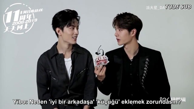 [TR SUB] Xiao Zhan & Wang Yibo - Day Day Up 11.Yıl dönümü Kamera Arkası Röportajı Türkçe Altyazılı