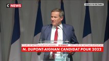 Nicolas Dupont-Aignan, candidat à la présidentielle 2022