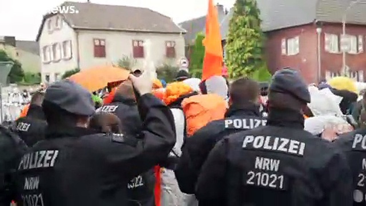 Protestas contra la mina de carbón de Garzweiler