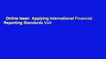 Online lesen  Applying International Financial Reporting Standards Voll