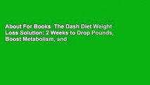 About For Books  The Dash Diet Weight Loss Solution: 2 Weeks to Drop Pounds, Boost Metabolism, and