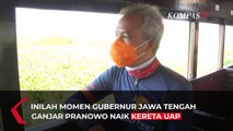 Intip Pengalaman Ganjar Pranowo Naik Kereta Api Uap Peninggalan Belanda