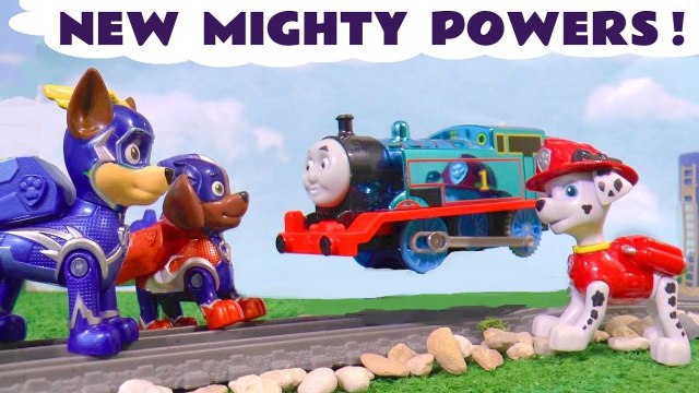 New Mighty Pups Powers for Thomas the Tank Engine with the Paw Patrol Super Charged Mighty Pups and Thomas and Friends with the Funny Funlings and DC Comics Joker in this Family Friendly Full Episode English Toy Story for Kids