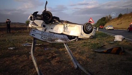 Cip ile otomobil çarpıştı: 3 yaralı - TEKİRDAĞ