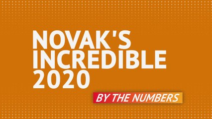 Djokovic's stunning 2020 - by the numbers