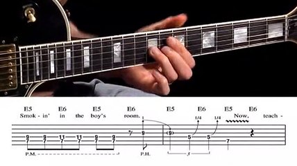Smokin' In The Boys Room Guitar Tutorial