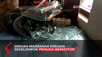 Geng Motor Rusak Sekolah Madrasah Di Tasikmalaya