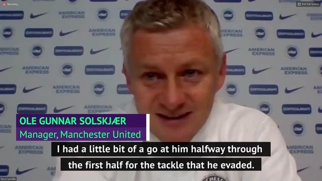 Solskjaer gave Rashford a telling off before scoring