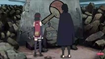 Sasuke y Sarada visitan la tumba de itachi uchiha | BORUTO - fans animación sub español