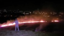 Bombeiros combatem ‘círculo de fogo’ no Canadá