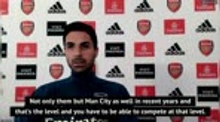 Arteta aspiring for Arsenal to reach Liverpool's level