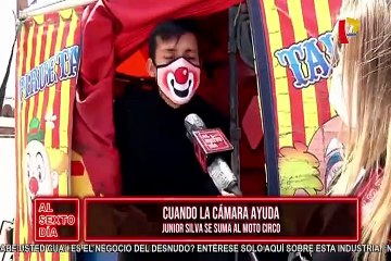 Cuando la cámara ayuda: Junior Silva se suma al Moto Circo