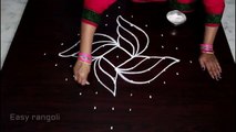 creative rangoli, designs with 11x1 dots  ,  kolam designs with dots   , muggulu designs with dots