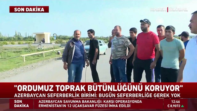 Azerbaycan-Ermenistan sınırında çatışma anları