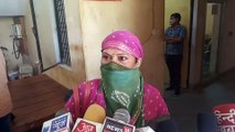 विधवा महिला का डीआईओएस ऑफिस में हंगामा
