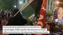 Third night of Breonna Taylor protests after officers not charged