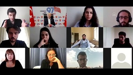 Kılıçdaroğlu, üniversite öğrencileri ile video konferansla bir araya geldi - ANKARA