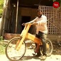 Madurai based carpenter makes a wooden cycle for his son