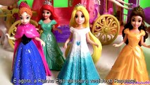 Carruagem da Princesa Rapunzel MagiClip com Anna Elsa TOYSBR - Magiclip Princess Rapunzel Carriage