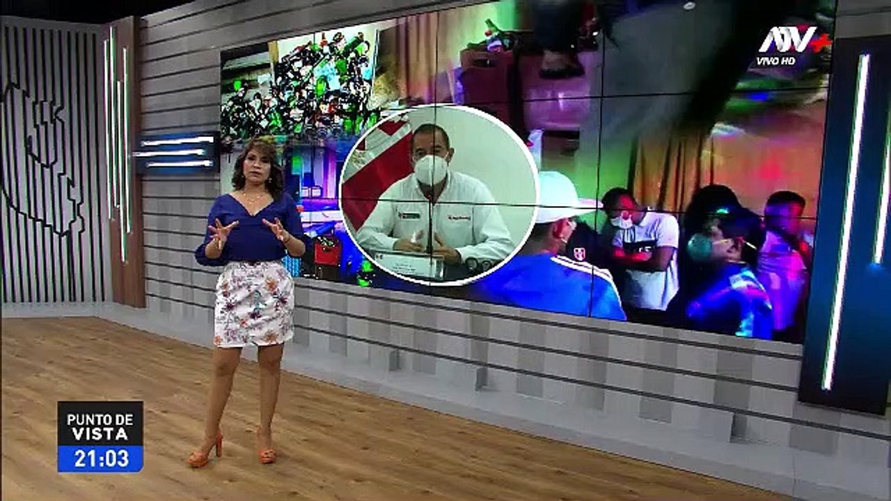 Alicia Retto dando noticias del dia en atv+ noticias