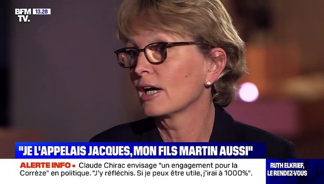 Claude Chirac, invité de BFM TV le 26 septembre 2020 pour rendre hommage à Jacques Chirac.
