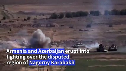Clashes in Armenia and Azerbaijan erupt over disputed region of Nagorny Karabakh