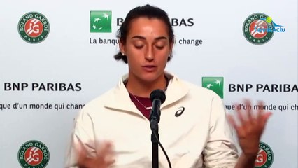 Roland-Garros 2020 - Caroline Garcia : "Je dirais que sur le central il fait simplement froid, pas très froid, il fait simplement froid"