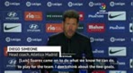 Simeone impressed with Suarez's two-goal Atletico debut