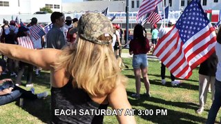 MAGA Dance at Patriotic Beverly Hills Freedom Rally