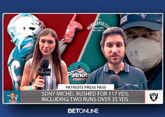 Did Sony Michel Save His Job With Performance vs Raiders? | Patriots Press Pass