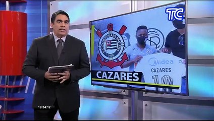 Juan Cazares fue presentado como nuevo jugador de Corinthians de Brasil