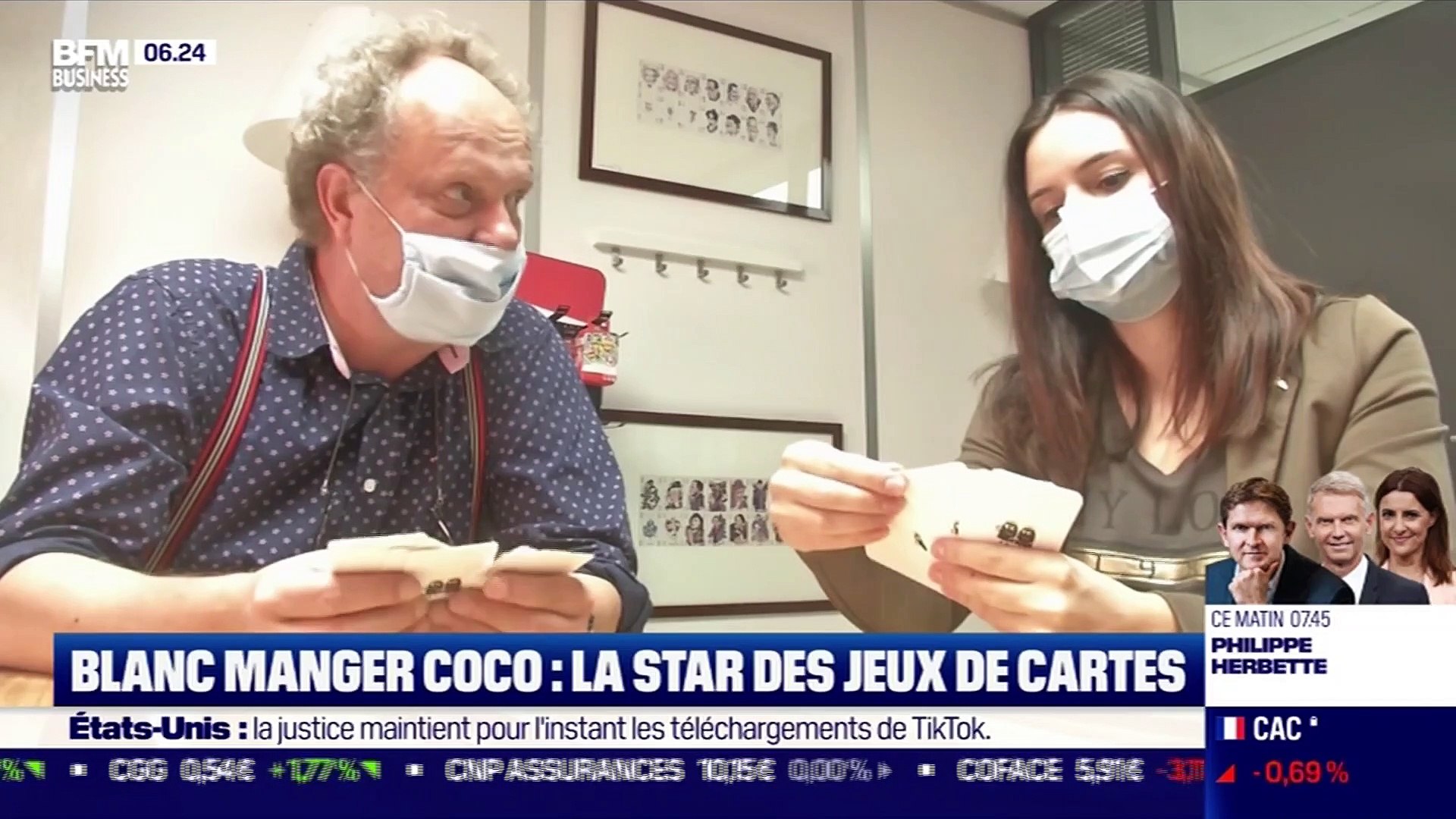 La France Qui Repart Blanc Manger Coco La Star Des Jeux De Cartes 28 09 Video Dailymotion