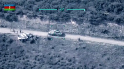 Ermenistan ordusuna ait tank Türk SİHA'sı ile imha edildi