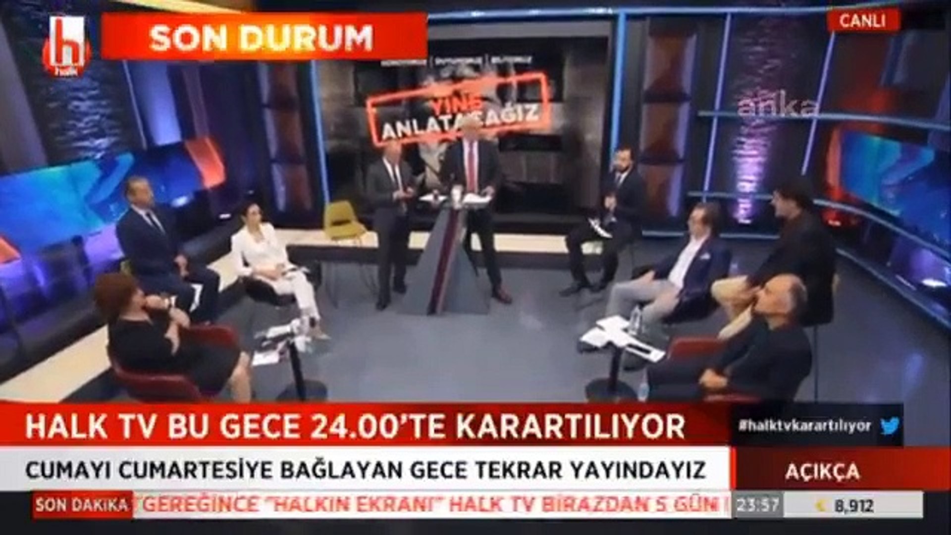 Halk TV ekranının karartılma anı - Dailymotion Video