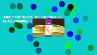 About For Books  An Introduction to Counselling  For Online