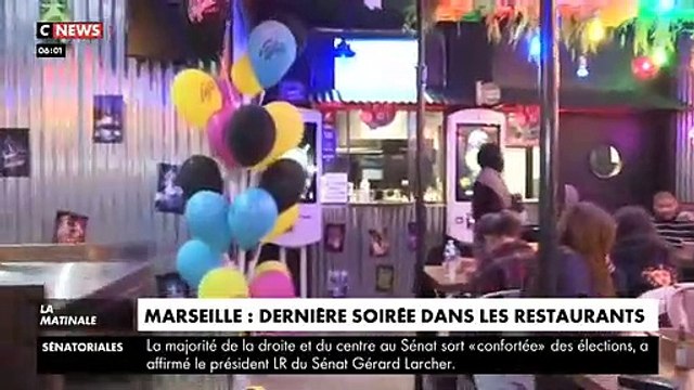 Coronavirus - Reportage cette nuit à Marseille dans les bars et les restaurants qui ont été obligé de fermer après la décision du Ministre Olivier Véran