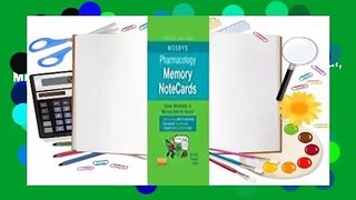 Mosby's Pharmacology Memory NoteCards: Visual, Mnemonic, & Memory Aids for Nurses  Best Sellers