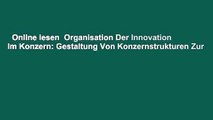Online lesen  Organisation Der Innovation Im Konzern: Gestaltung Von Konzernstrukturen Zur