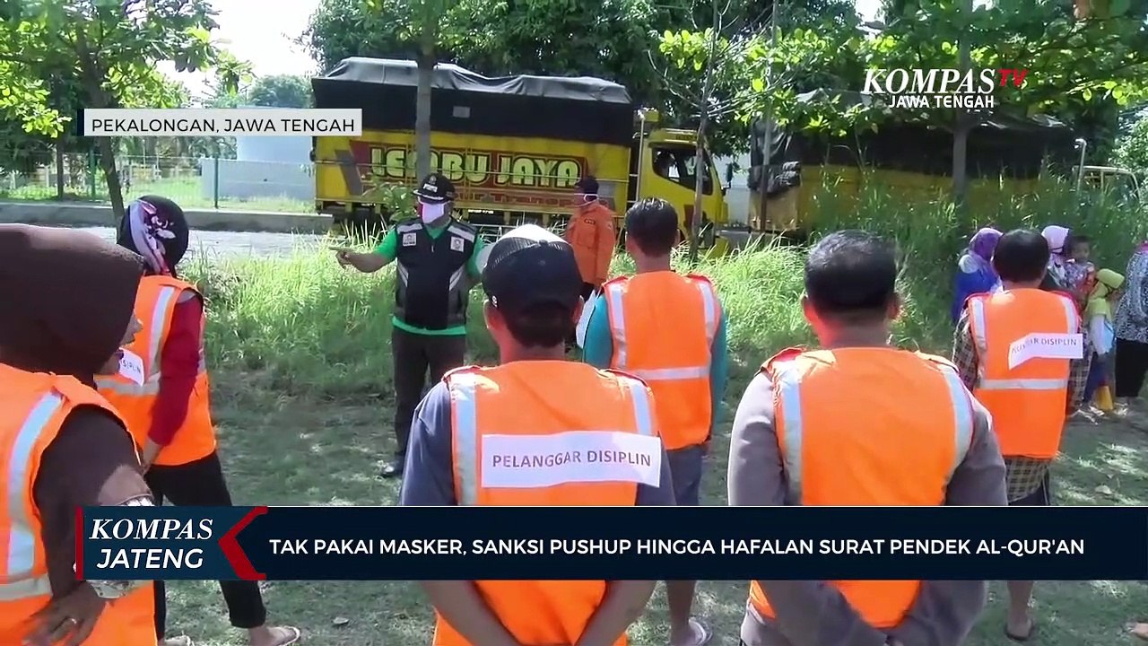Tak Pakai Masker, Sanksi Push Up Hingga Hafalan Surat Pendek Al-Qur'an