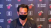 Erik Spoelstra Practice Interview - I love Bam Celtics v Heat - Game 6 NBA Eastern Conference Finals