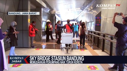 Penampakan Sky Bridge Stasiun Bandung