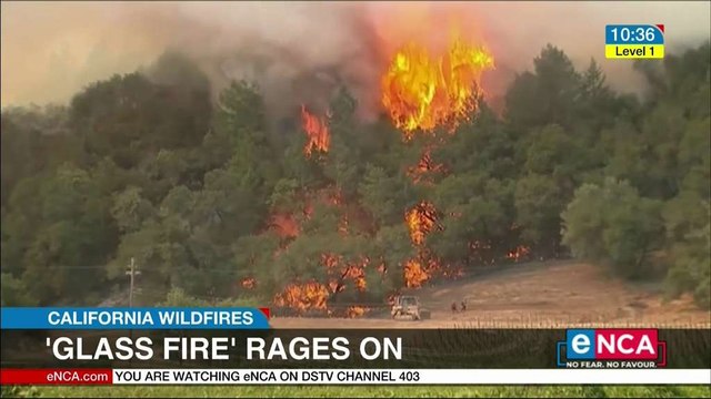'Glass fire' rages on in California