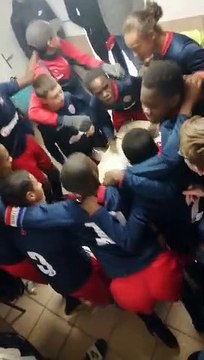 Cri de la victoire des U14 en championnat