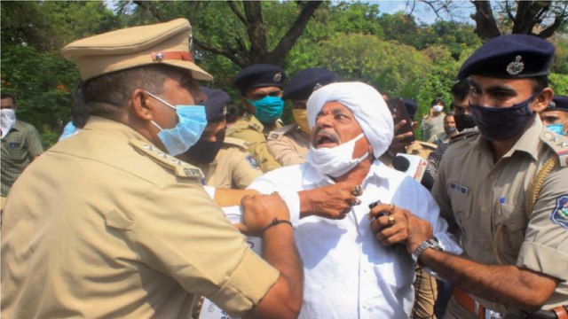 Gujarat: Congress workers detained for protesting farm bills