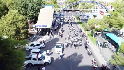 Şanlıurfa'da yüzlerce bisikletli sağlık için pedal çevirdi
